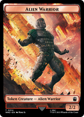 Alien Warrior // Treasure (0030) Double-Sided Token [Doctor Who Tokens] | Deep Dive Games St. Marys