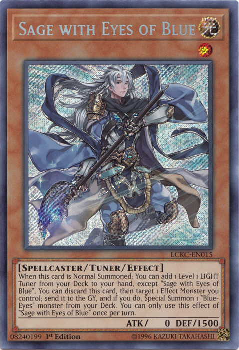 Sage with Eyes of Blue [LCKC-EN015] Secret Rare | Deep Dive Games St. Marys