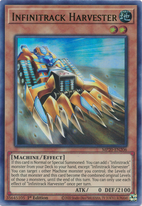 Infinitrack Harvester [MP20-EN206] Ultra Rare | Deep Dive Games St. Marys