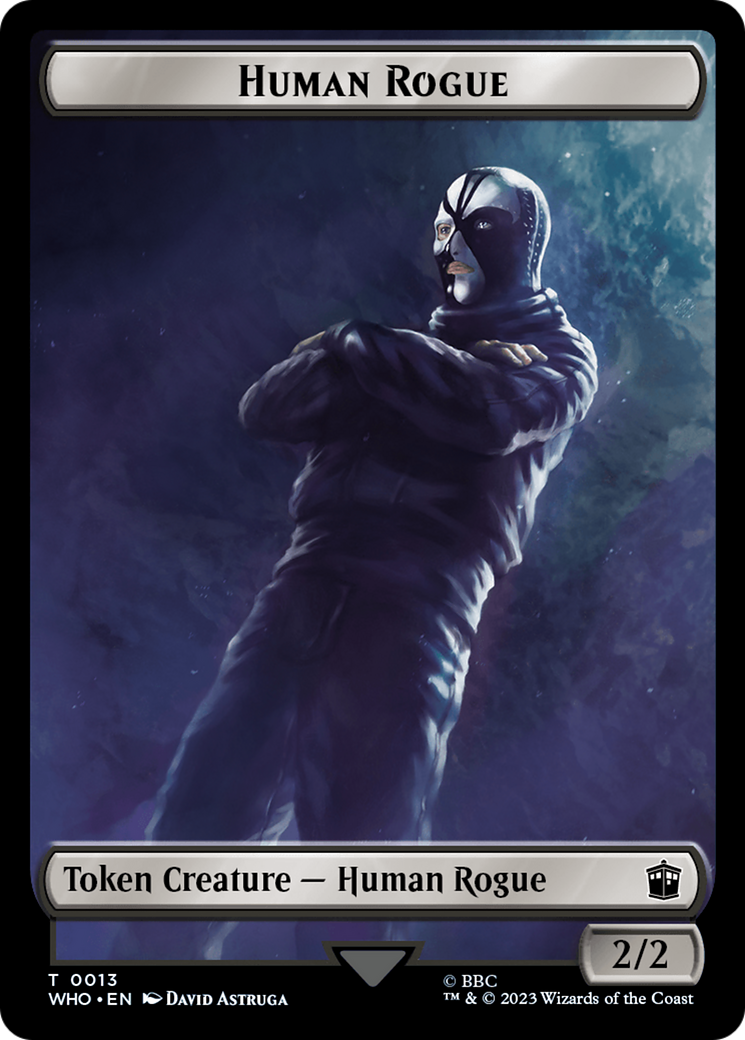 Human Rogue // Clue (0021) Double-Sided Token [Doctor Who Tokens] | Deep Dive Games St. Marys