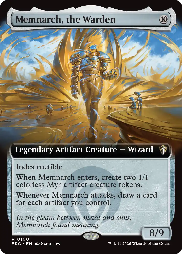 Memnarch, the Warden (Extended Art) [Reality Fracture Commander] | Deep Dive Games St. Marys