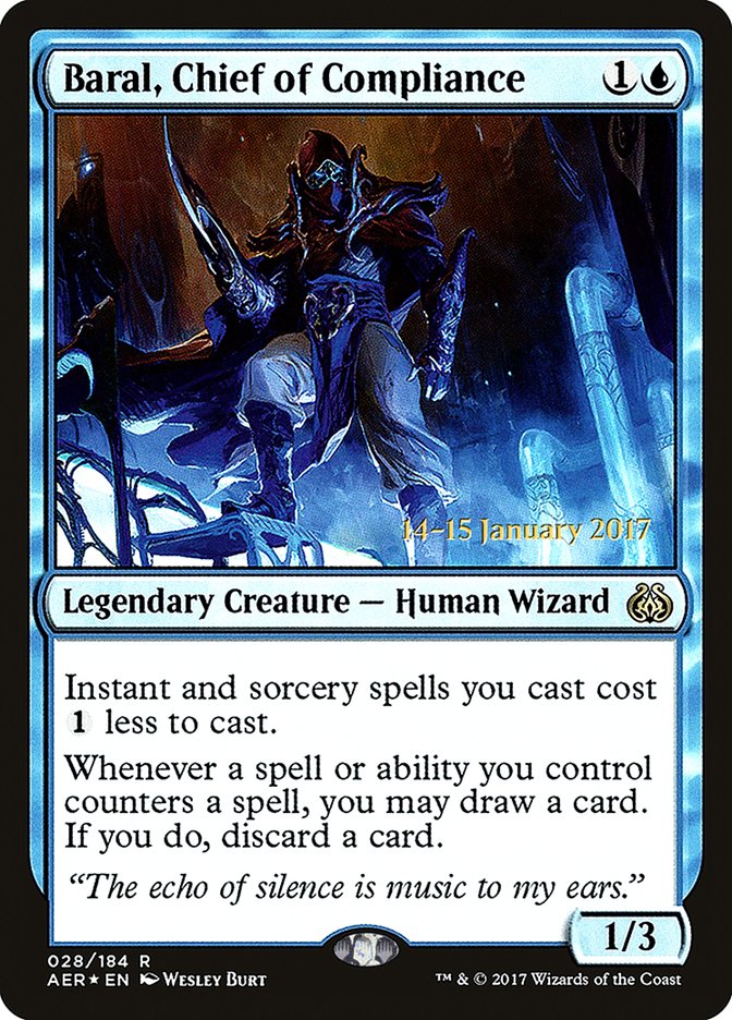 Baral, Chief of Compliance [Aether Revolt Prerelease Promos] | Deep Dive Games St. Marys