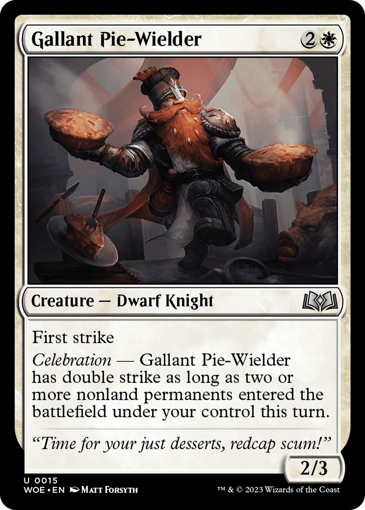Gallant Pie-Wielder [Wilds of Eldraine] | Deep Dive Games St. Marys