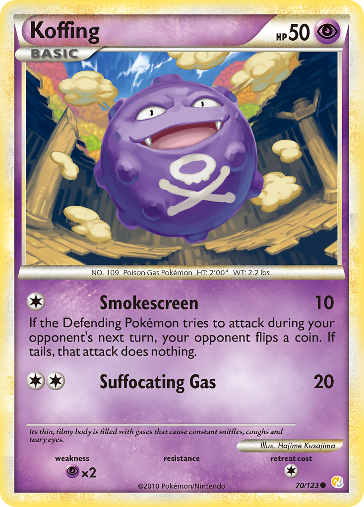 Koffing (70/123) [HeartGold & SoulSilver: Base Set] | Deep Dive Games St. Marys