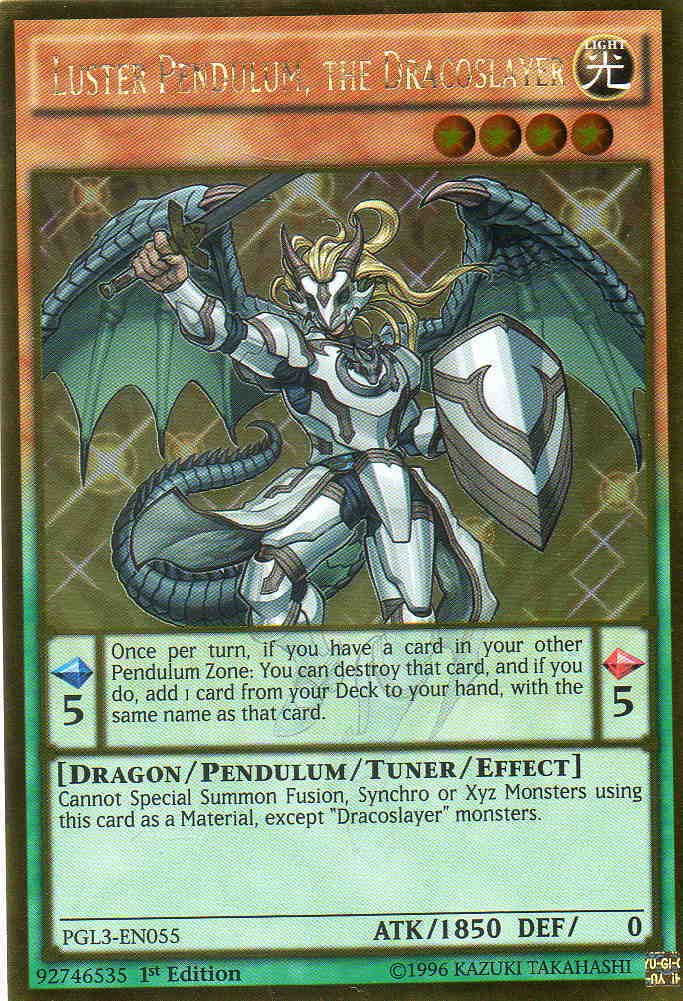 Luster Pendulum, the Dracoslayer [PGL3-EN055] Gold Rare | Deep Dive Games St. Marys