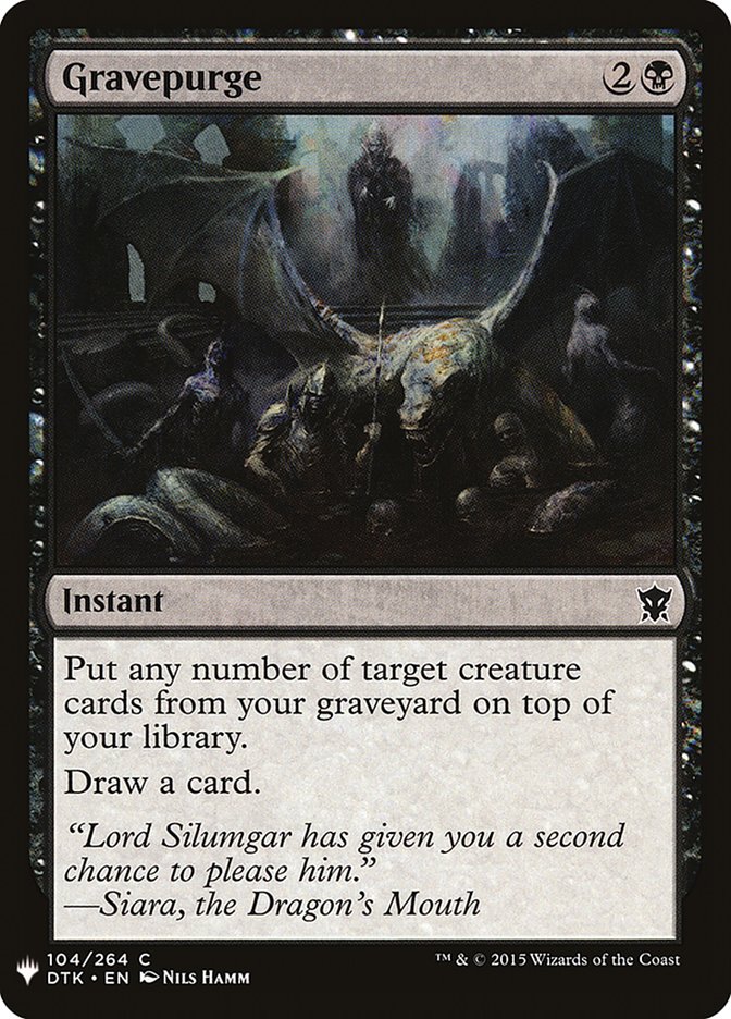 Gravepurge [Mystery Booster] | Deep Dive Games St. Marys