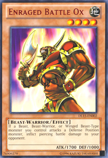 Enraged Battle Ox (Red) [DL15-EN002] Rare | Deep Dive Games St. Marys