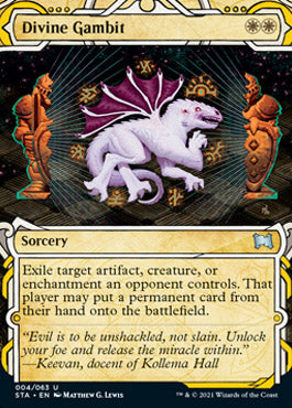 Divine Gambit (Foil Etched) [Strixhaven: Mystical Archive] | Deep Dive Games St. Marys
