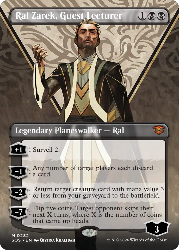 Ral Zarek, Guest Lecturer (Borderless) [Secrets of Strixhaven] | Deep Dive Games St. Marys