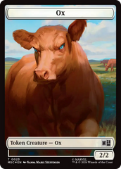 Ox (023) // Construct (030) Double-Sided Token (Surge Foil) [Marvel Super Heroes Commander Tokens] | Deep Dive Games St. Marys