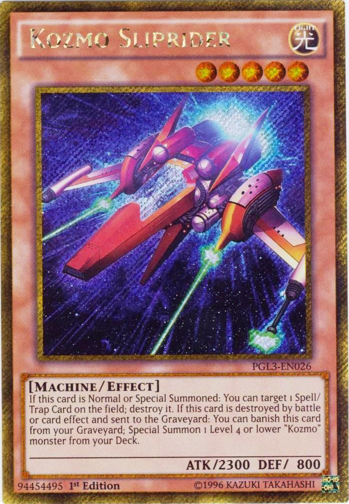 Kozmo Sliprider [PGL3-EN026] Gold Secret Rare | Deep Dive Games St. Marys