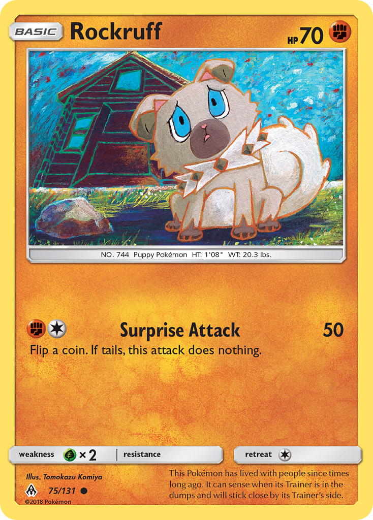 Rockruff (75/131) [Sun & Moon: Forbidden Light] | Deep Dive Games St. Marys