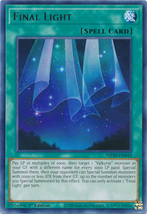 Final Light [MP20-EN045] Rare | Deep Dive Games St. Marys