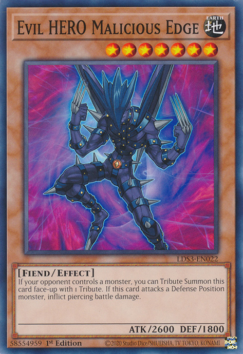 Evil HERO Malicious Edge [LDS3-EN022] Common | Deep Dive Games St. Marys