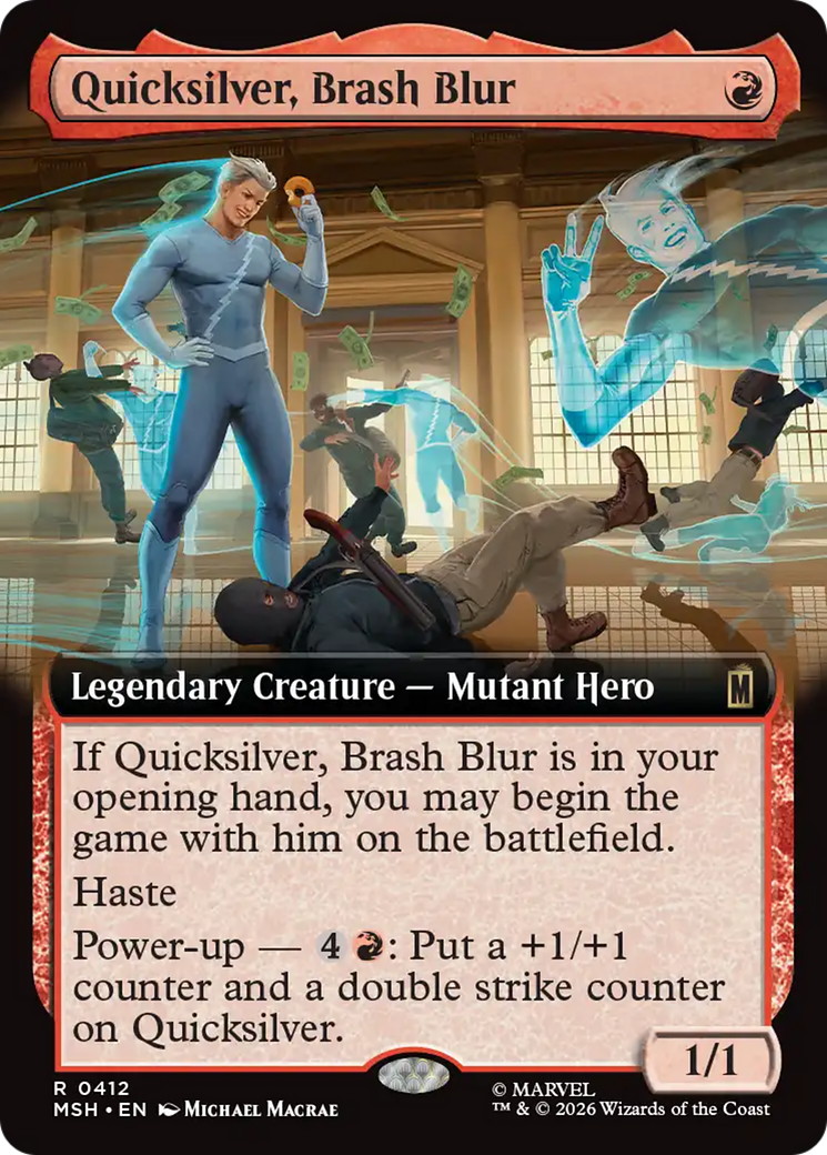 Quicksilver, Brash Blur (Extended Art) [Marvel Super Heroes] | Deep Dive Games St. Marys