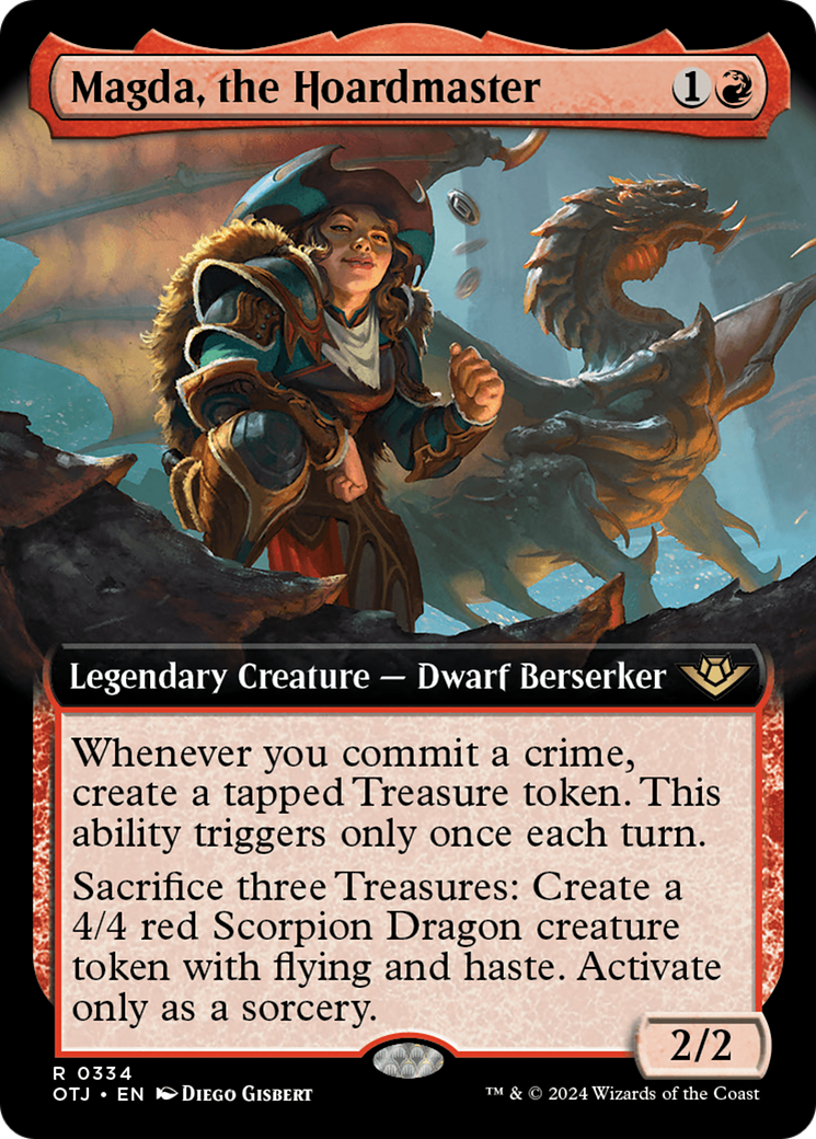 Magda, the Hoardmaster (Extended Art) [Outlaws of Thunder Junction] | Deep Dive Games St. Marys