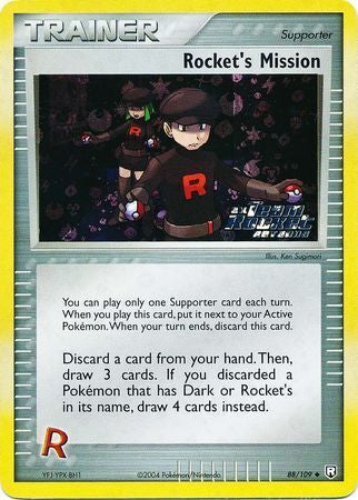 Rocket's Mission (88/109) (Stamped) [EX: Team Rocket Returns] | Deep Dive Games St. Marys