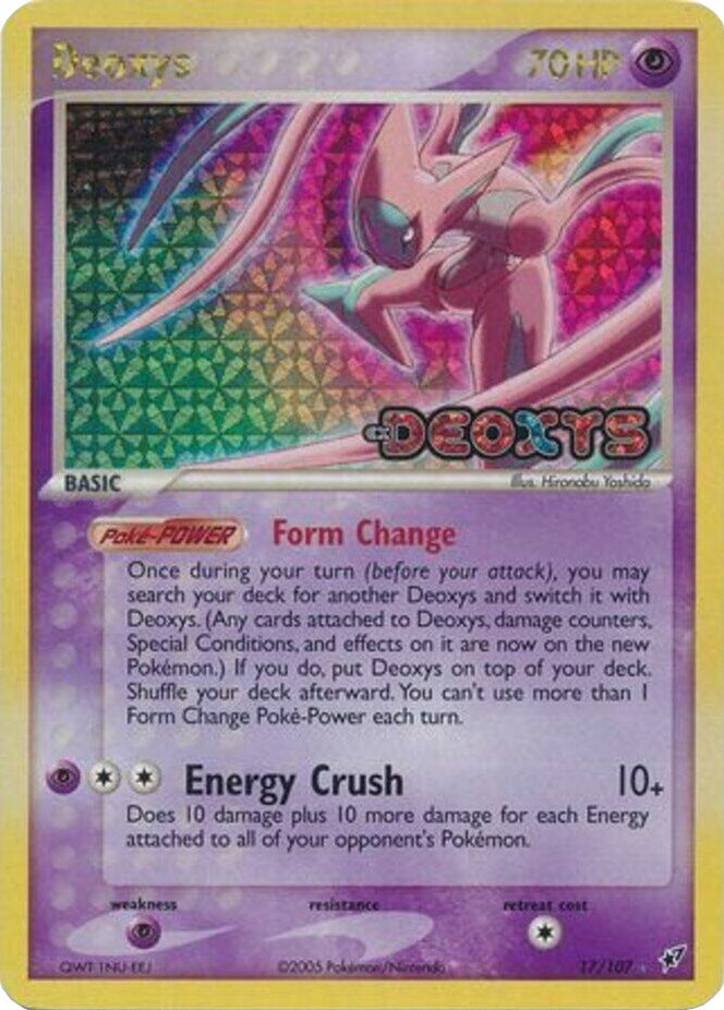 Deoxys (17/107) (Stamped) [EX: Deoxys] | Deep Dive Games St. Marys