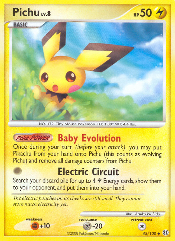 Pichu (45/100) [Diamond & Pearl: Stormfront] | Deep Dive Games St. Marys