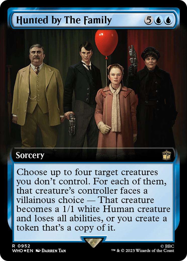 Hunted by The Family (Extended Art) (Surge Foil) [Doctor Who] | Deep Dive Games St. Marys