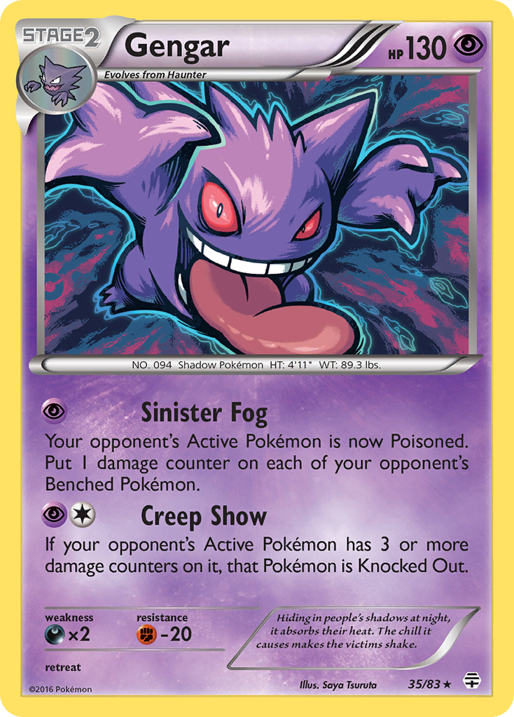 Gengar (35/83) [XY: Generations] | Deep Dive Games St. Marys