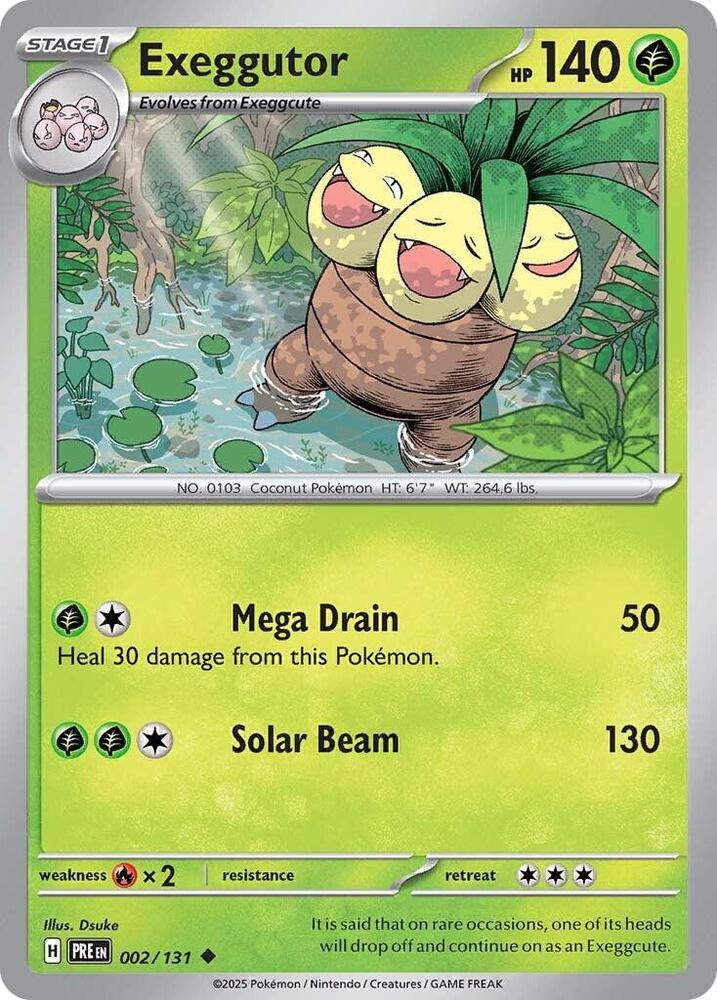 Exeggutor (002/131) [Scarlet & Violet: Prismatic Evolutions] | Deep Dive Games St. Marys