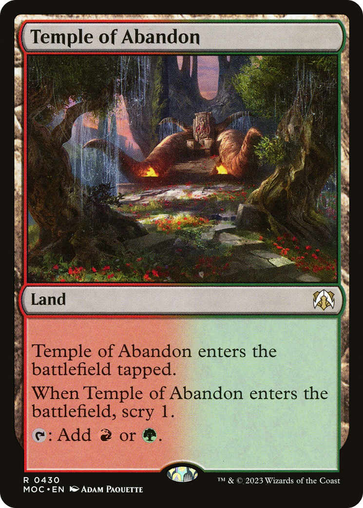 Temple of Abandon [March of the Machine Commander] | Deep Dive Games St. Marys