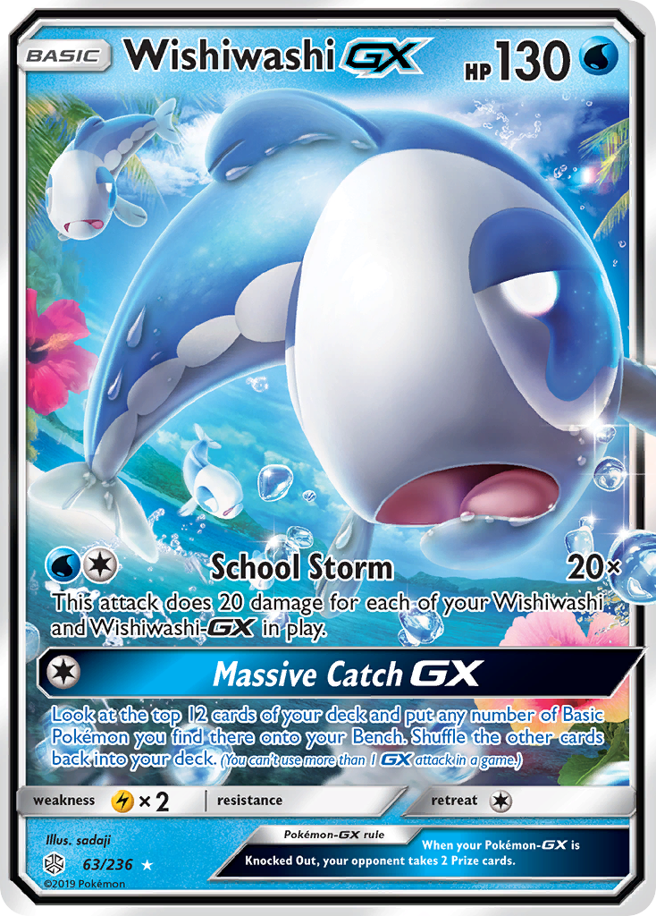 Wishiwashi GX (63/236) [Sun & Moon: Cosmic Eclipse] | Deep Dive Games St. Marys