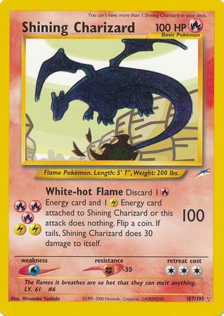 Shining Charizard (107/105) [Neo Destiny Unlimited] | Deep Dive Games St. Marys