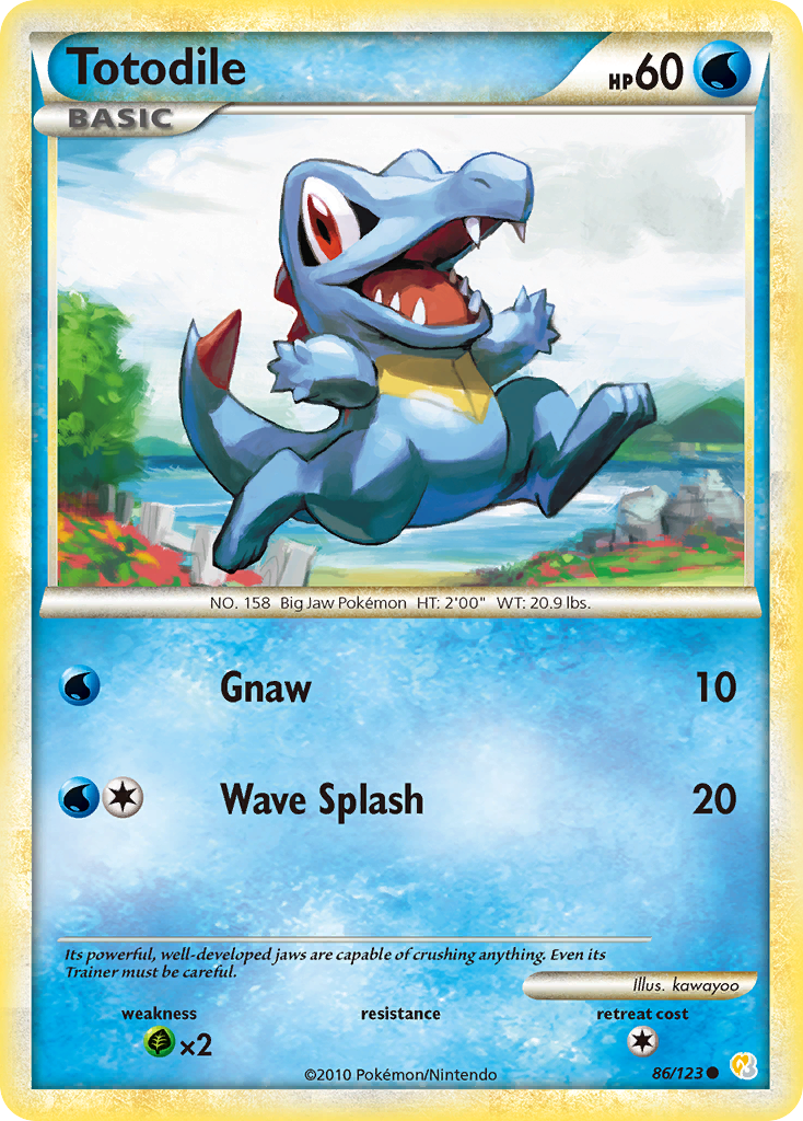 Totodile (86/123) [HeartGold & SoulSilver: Base Set] | Deep Dive Games St. Marys