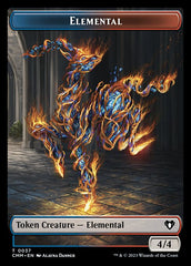 Treasure // Elemental (0037) Double-Sided Token [Commander Masters Tokens] | Deep Dive Games St. Marys