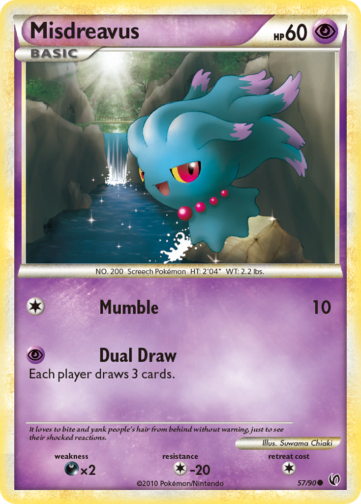 Misdreavus (57/90) [HeartGold & SoulSilver: Undaunted] | Deep Dive Games St. Marys
