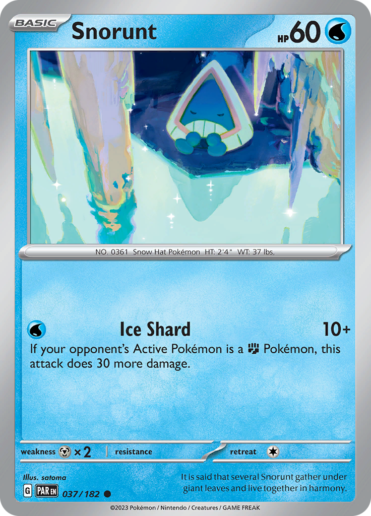 Snorunt (037/182) [Scarlet & Violet: Paradox Rift] | Deep Dive Games St. Marys