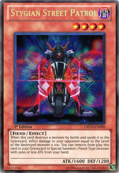 Stygian Street Patrol [DREV-EN099] Secret Rare | Deep Dive Games St. Marys