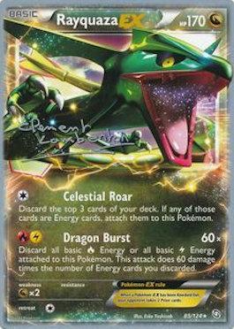 Rayquaza EX (85/124) (Anguille Sous Roche - Clement Lamberton) [World Championships 2013] | Deep Dive Games St. Marys