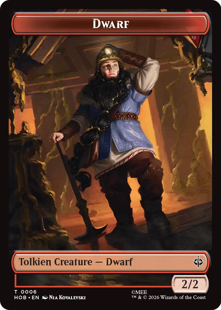 Elf // Dwarf Double-Sided Token [The Hobbit Tokens] | Deep Dive Games St. Marys