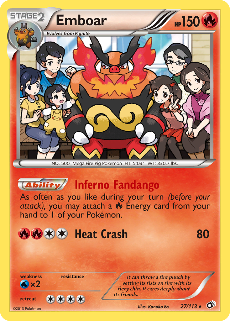 Emboar (27/113) [Black & White: Legendary Treasures] | Deep Dive Games St. Marys