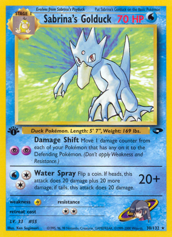 Sabrina's Golduck (30/132) [Gym Challenge 1st Edition] | Deep Dive Games St. Marys
