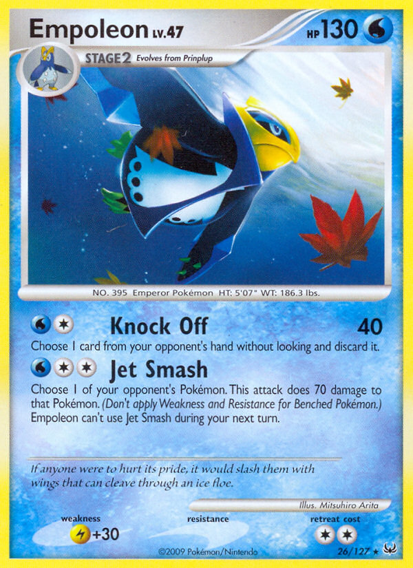 Empoleon (26/127) [Platinum: Base Set] | Deep Dive Games St. Marys
