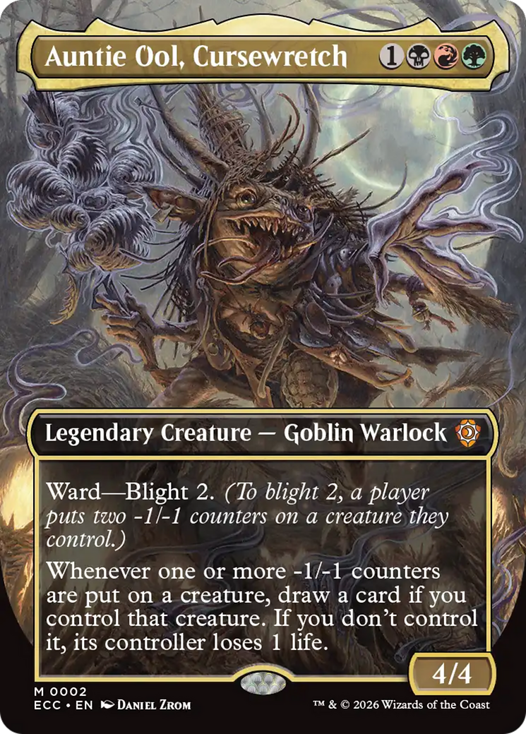 Auntie Ool, Cursewretch (Borderless) [Lorwyn Eclipsed Commander] | Deep Dive Games St. Marys