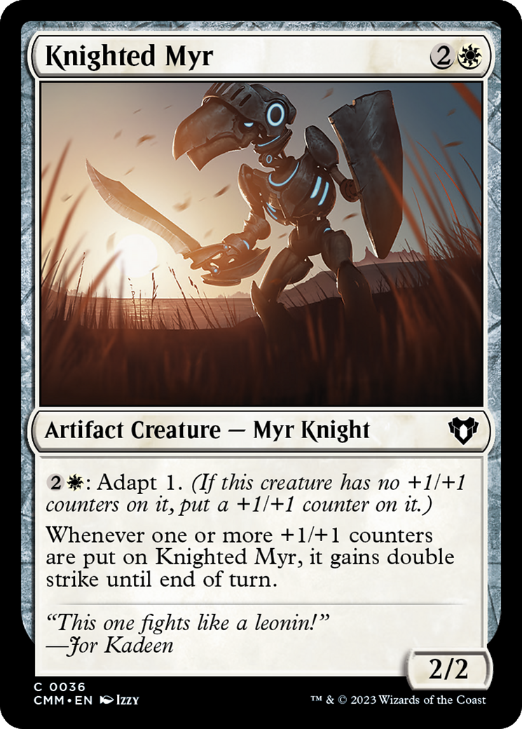 Knighted Myr [Commander Masters] | Deep Dive Games St. Marys