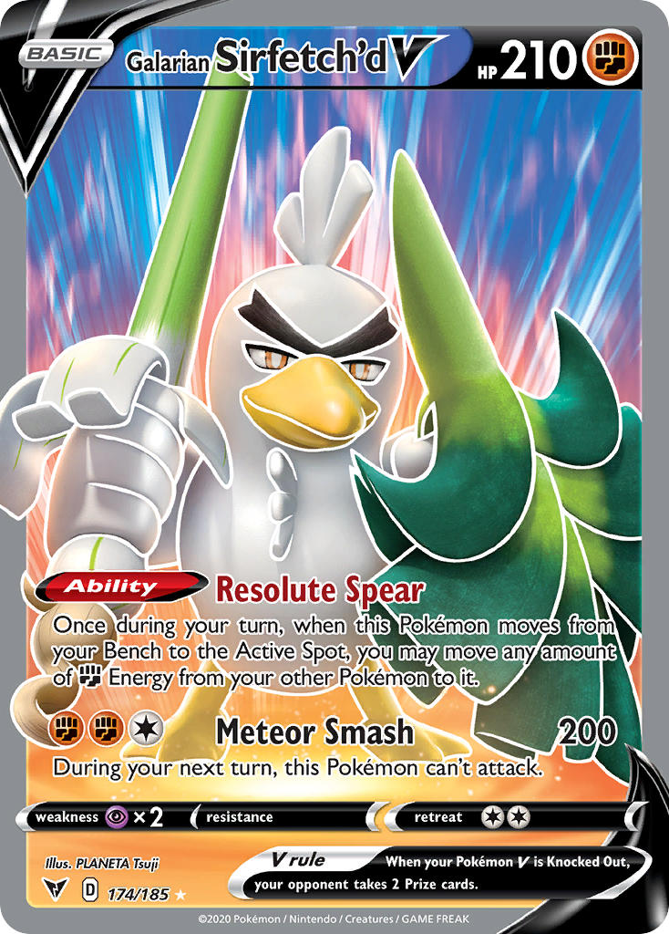 Galarian Sirfetch'd V (174/185) [Sword & Shield: Vivid Voltage] | Deep Dive Games St. Marys
