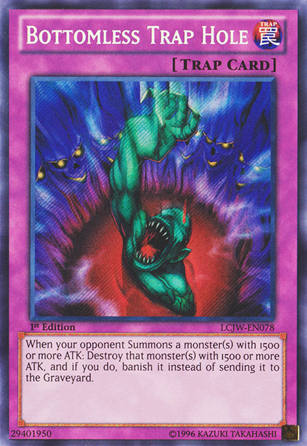 Bottomless Trap Hole [LCJW-EN078] Secret Rare | Deep Dive Games St. Marys