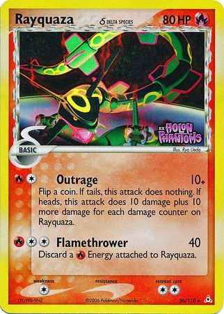 Rayquaza (26/110) (Delta Species) (Stamped) [EX: Holon Phantoms] | Deep Dive Games St. Marys