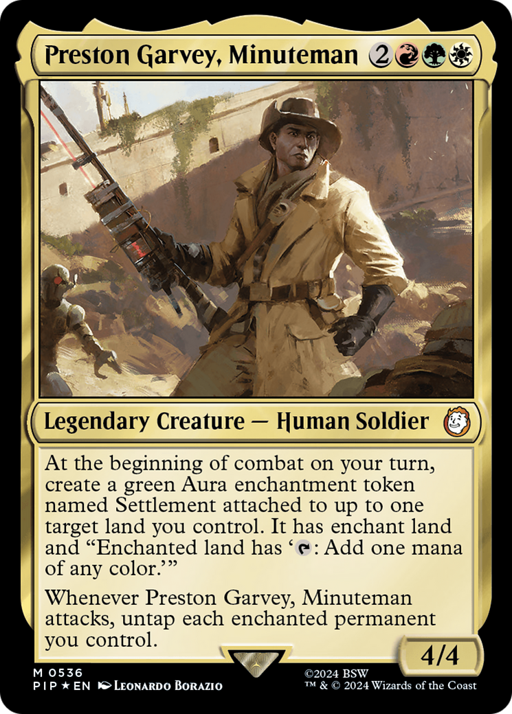 Preston Garvey, Minuteman (Surge Foil) [Fallout] | Deep Dive Games St. Marys