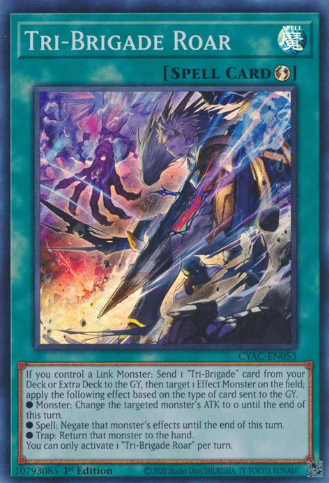 Tri-Brigade Roar [CYAC-EN053] Super Rare | Deep Dive Games St. Marys