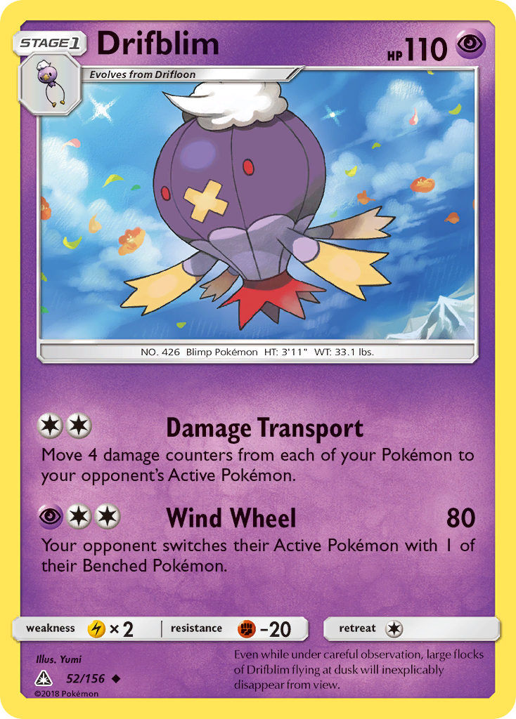 Drifblim (52/156) [Sun & Moon: Ultra Prism] | Deep Dive Games St. Marys