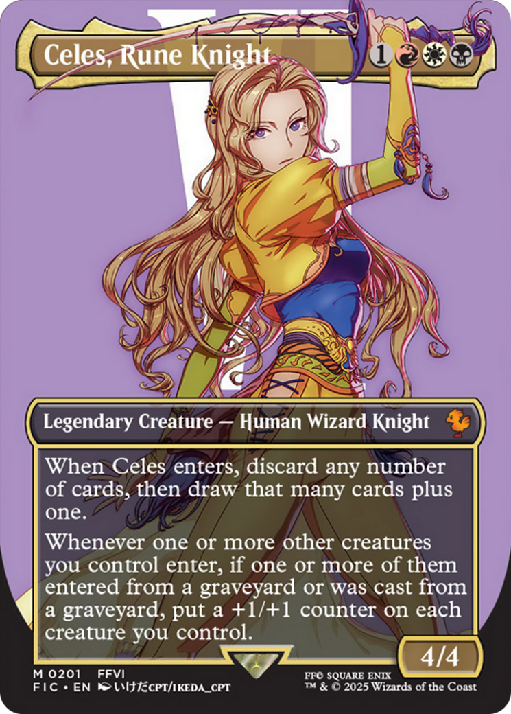Celes, Rune Knight (Borderless) [FINAL FANTASY Commander] | Deep Dive Games St. Marys