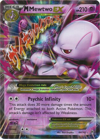 M Mewtwo EX (64/162) (Jumbo Card) [XY: BREAKthrough] | Deep Dive Games St. Marys