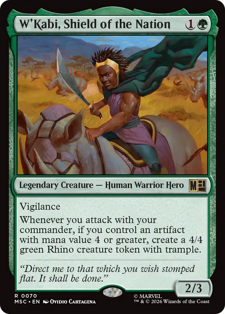 W'Kabi, Shield of the Nation (Surge Foil) [Marvel Super Heroes Commander] | Deep Dive Games St. Marys